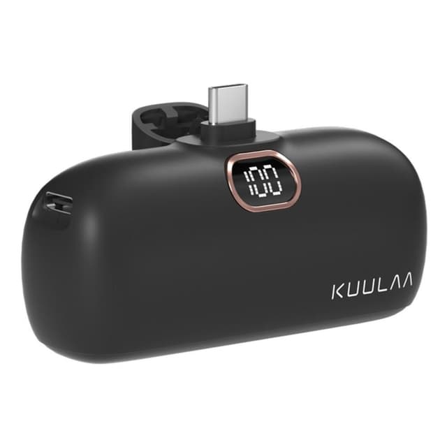 KUULAA 18W 5000mAh bærbar telefonoplader USB-C 2 porte