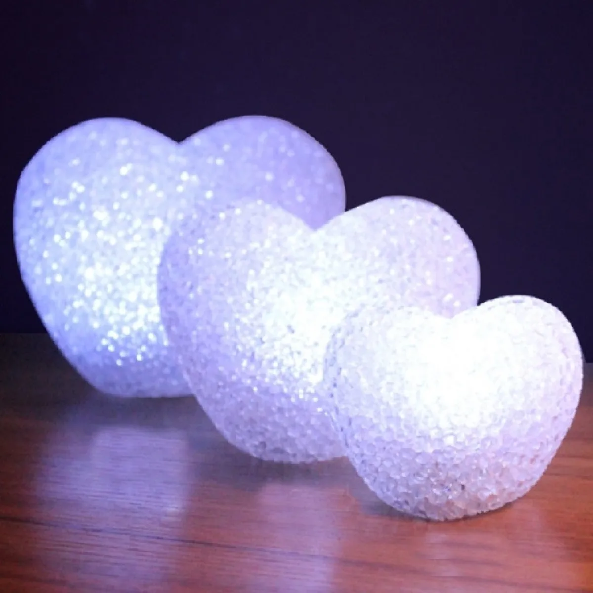 Wewoo Guirlande LED Coeur Blanc