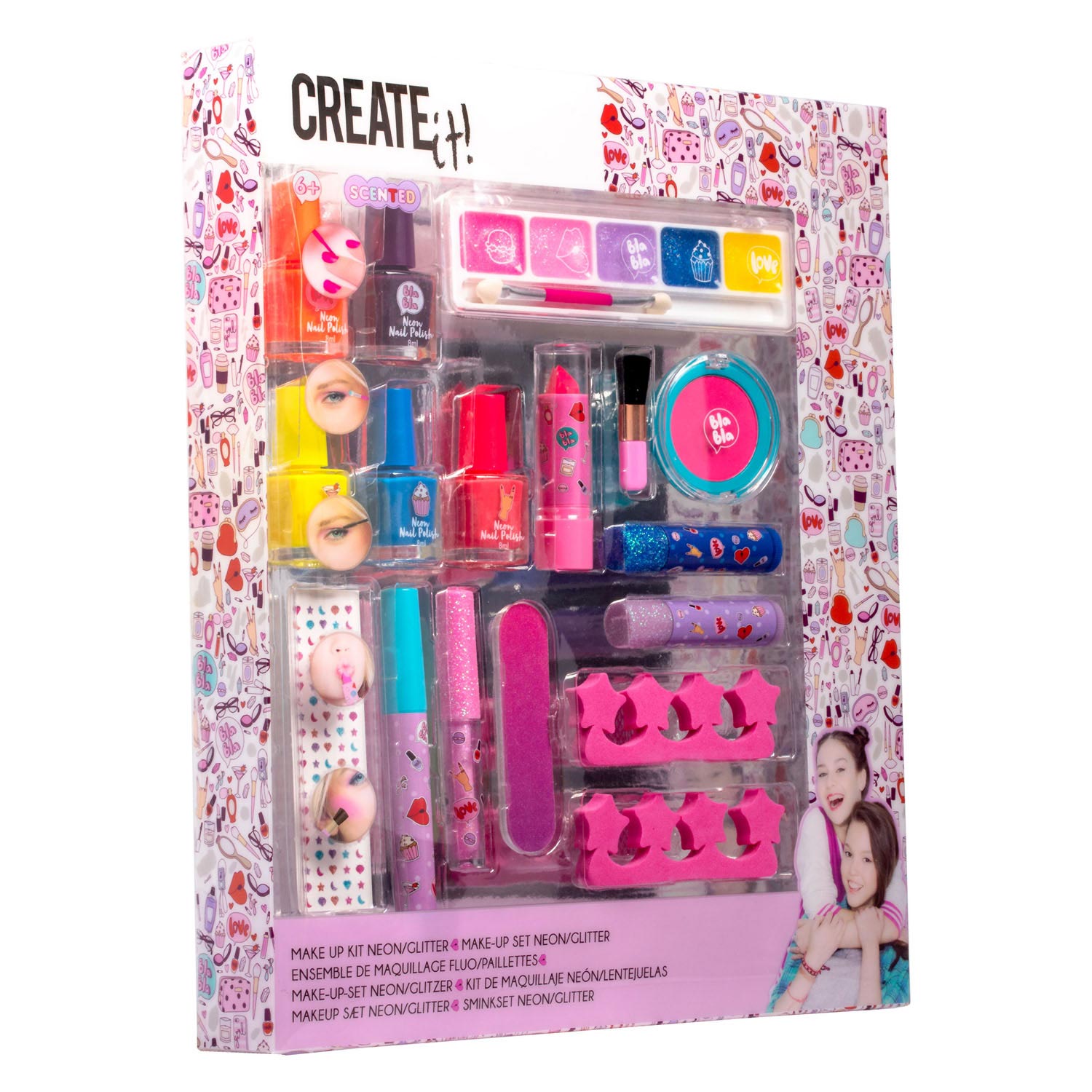 Create it! Beauty Make-Up Box Neon/Glitters