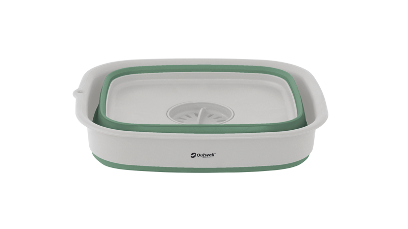 COLLAPS WASH BOWL W/DRAIN   (SHADOW GREEN)