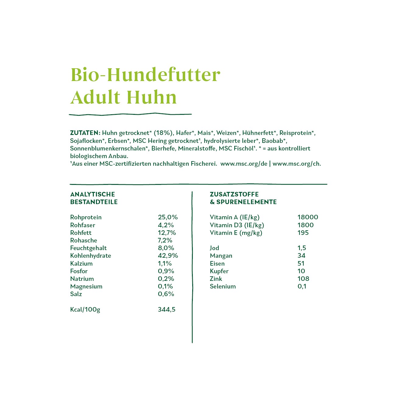 Yarrah Bio Adult Trockenfutter Huhn 2 kg