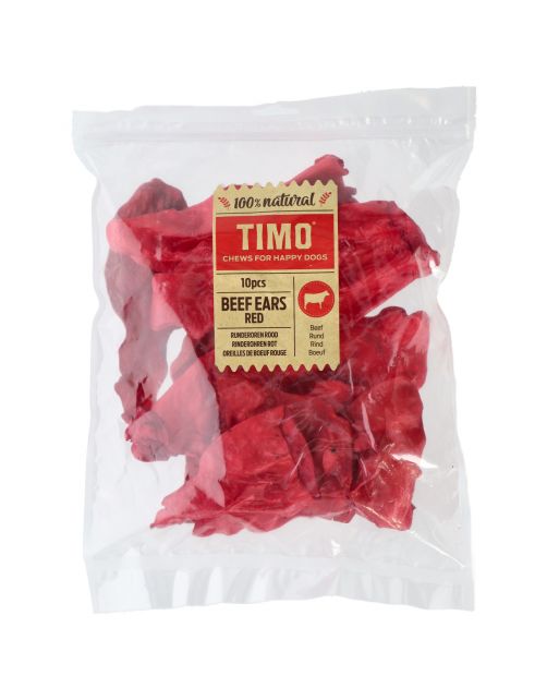 Timo Runderoren - Hondensnacks - Rund Rood 10 stuks