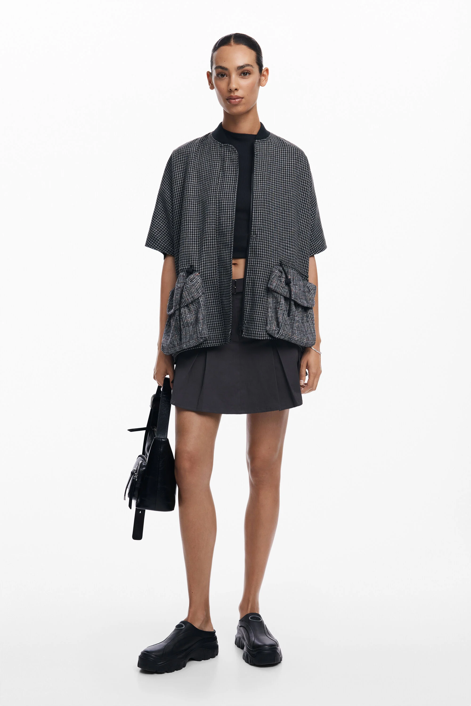 Poncho de pé de galo
