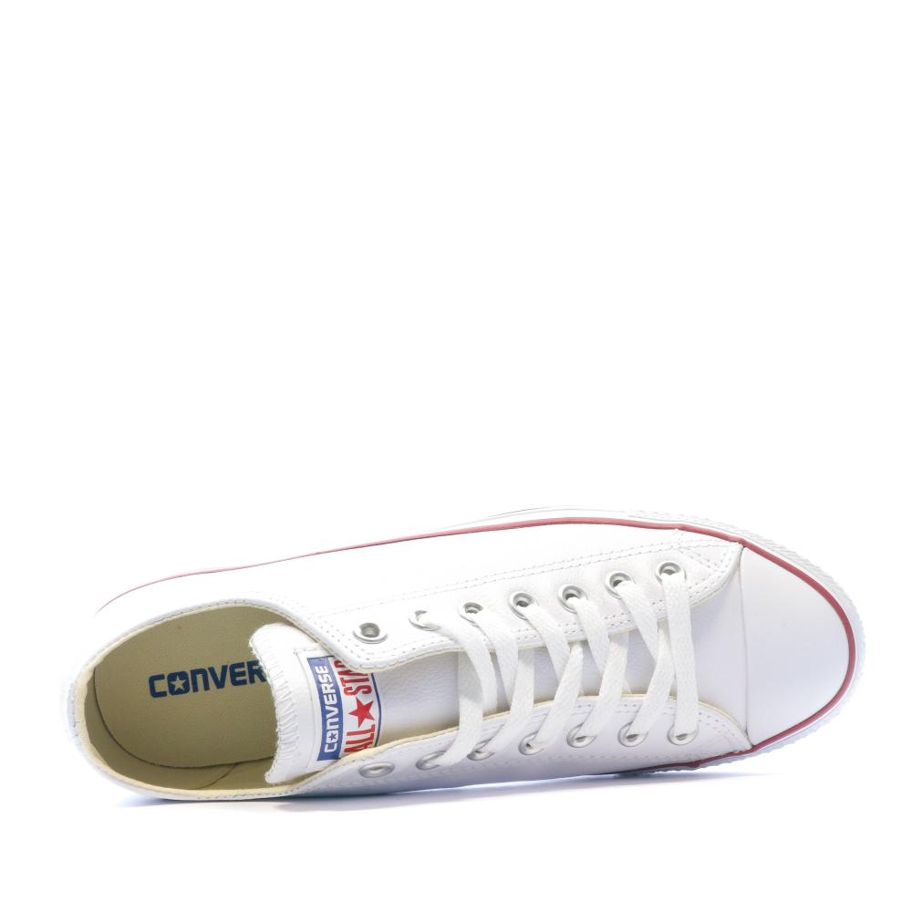 Converse All Star Baskets cuir blanc homme/femme Converse