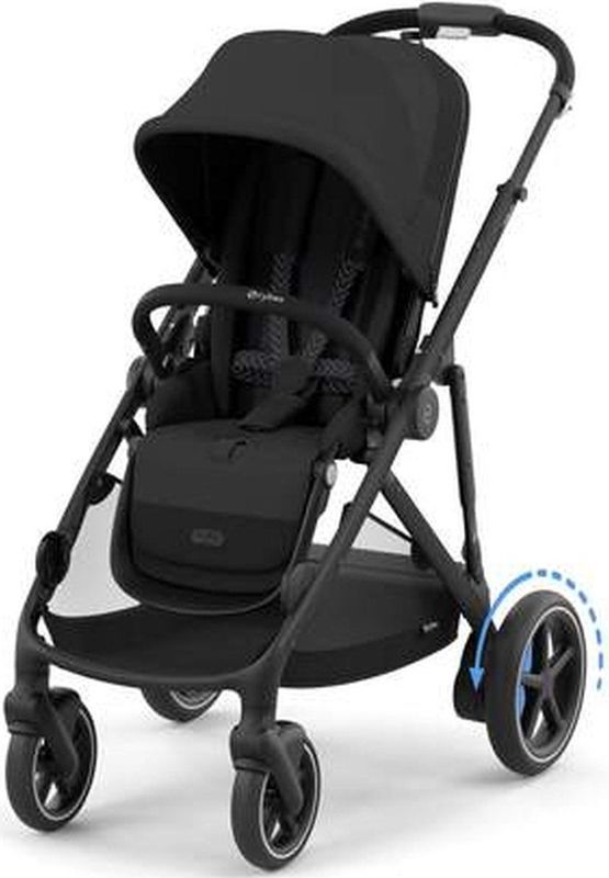 Cybex e-Gazelle S - Kinderwagen - Moon Black - Black Frame