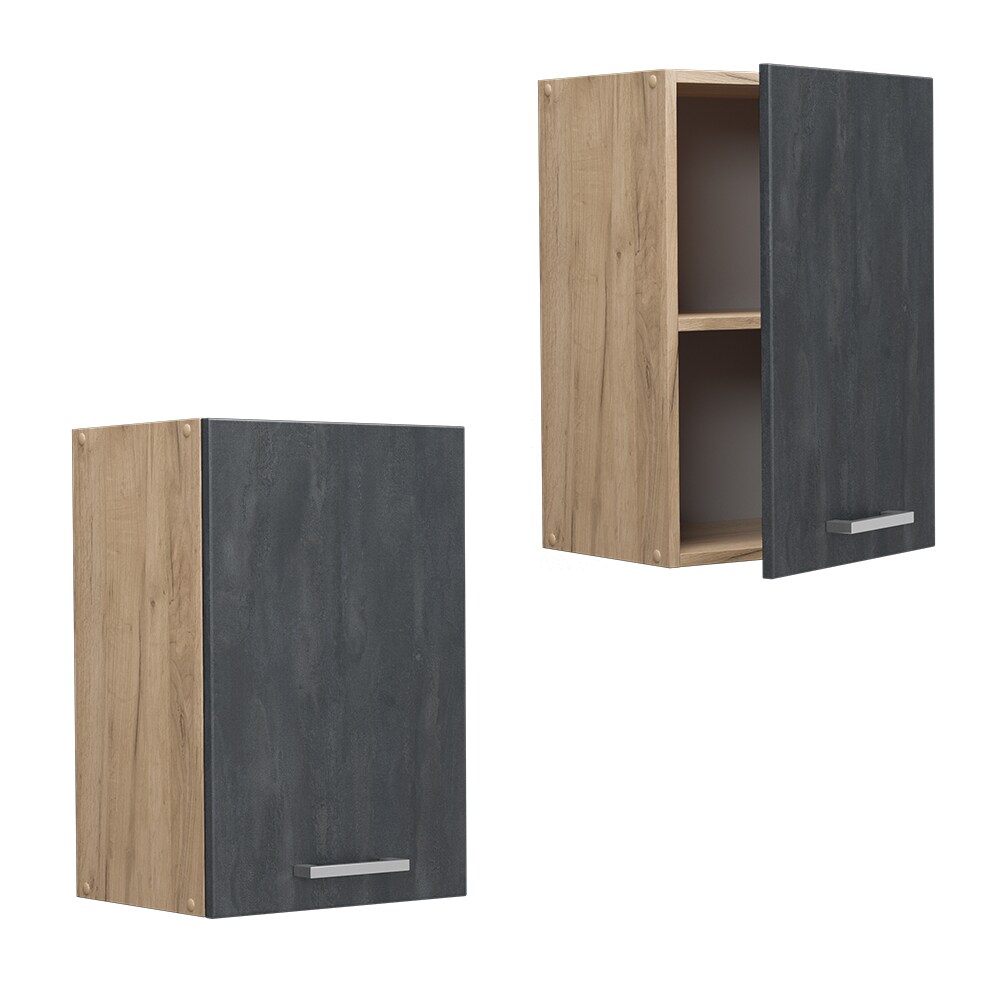 Vicco Hängeschrank R-Line Schwarz Beton Eiche 40 cm