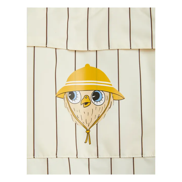Mini Rodini Poncho Chouette Matière Recyclée | Ecru