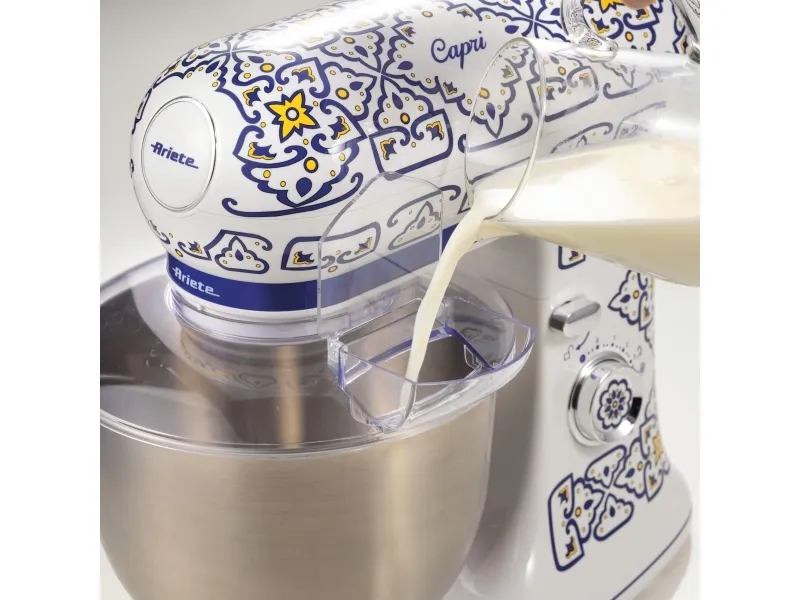 Ariete 1588/0C, Bordmixer, Lyse Blå, Ælte, Mikse, 5,5 L, Dreje, Rustfrit stål