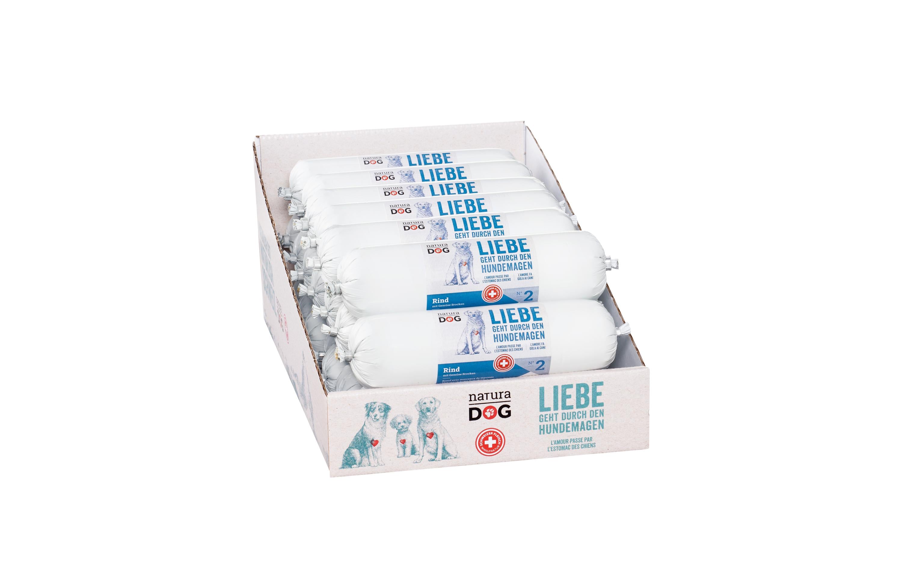 Nassfutter Rind mit Gemüse Brocken Multipack, 20 x 400 gAlleinfuttermittel für ausgewachsene Hunde