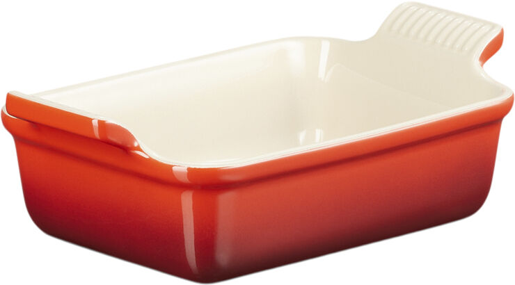 Le Creuset Heritage Rekt Fad 19/15cm Cerise Stentøj