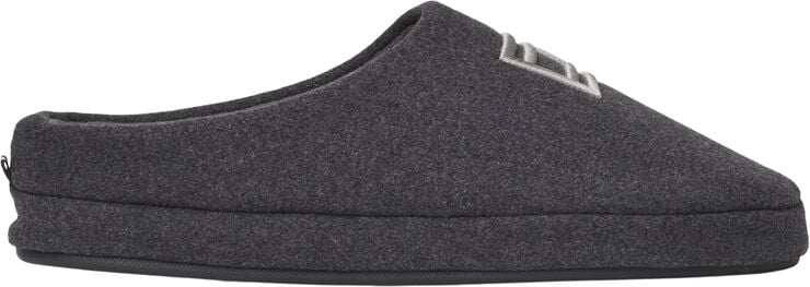 Tommy Hilfiger FLAG WARM FELT HOUSE SHOE Dark ash