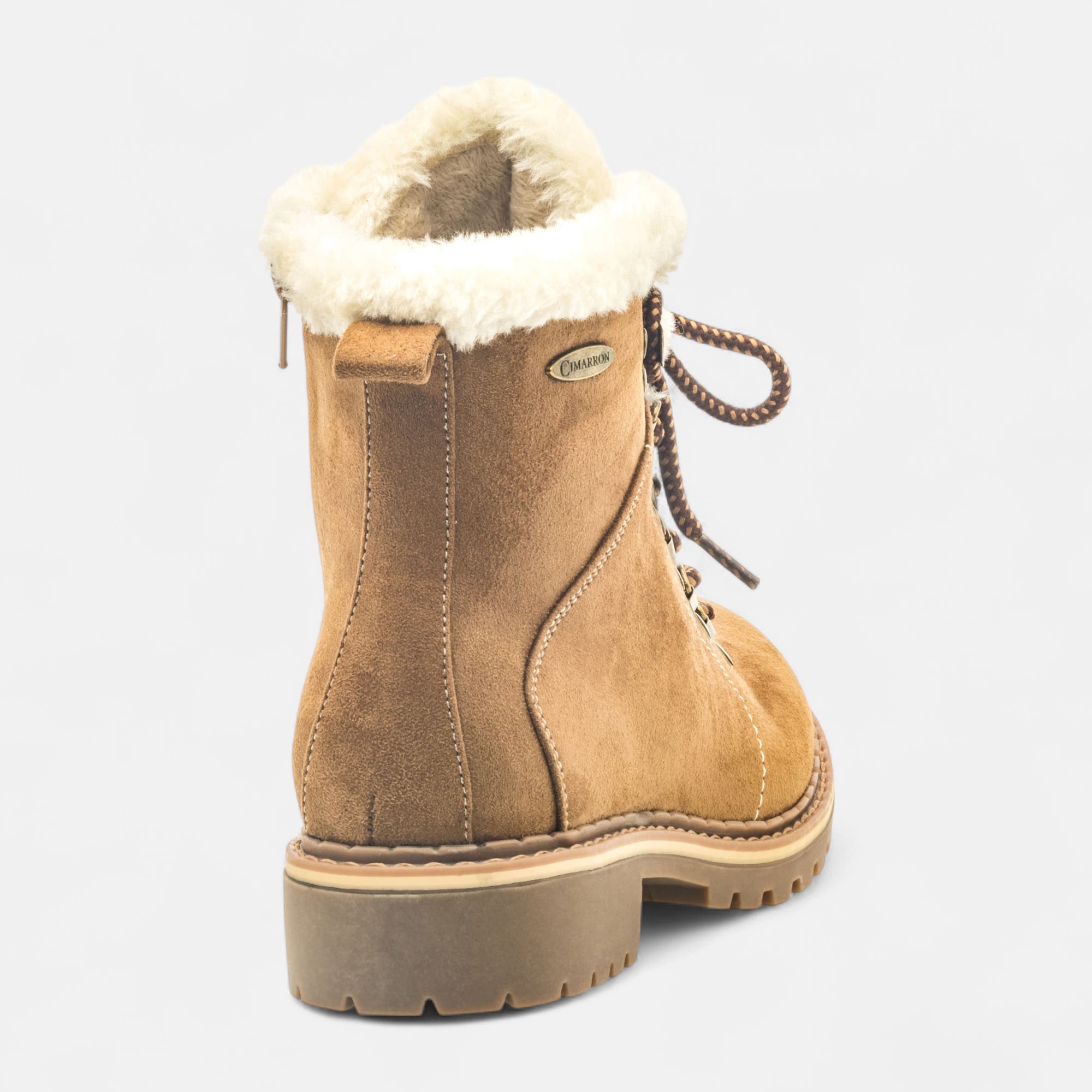 Bottines à lacets Femme cognac