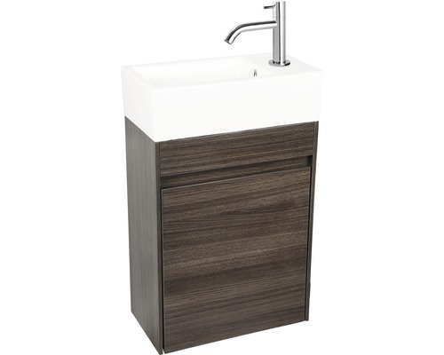 Wastafelmeubel Verschil HURA L BxHxD 39,5 x 52 cm x 21,5 cm Frontkleur eikengrijs