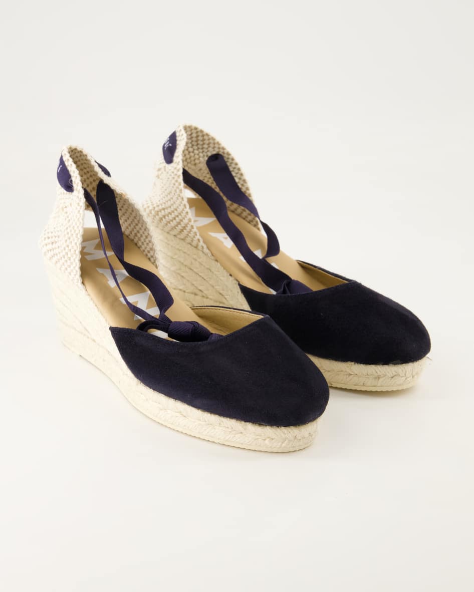 Manebi Hamptons Wedges in Blau