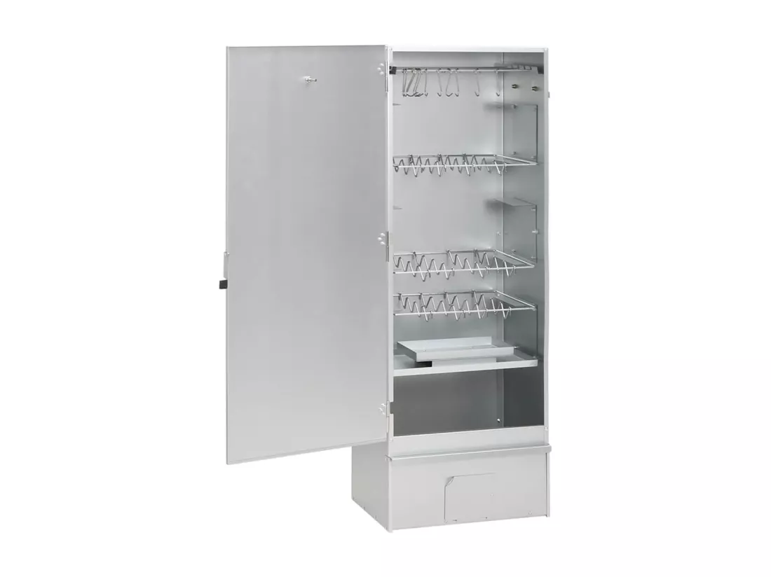 Fumoir pour four à barbecue avec copeaux de bois 44,5x29x110 cm