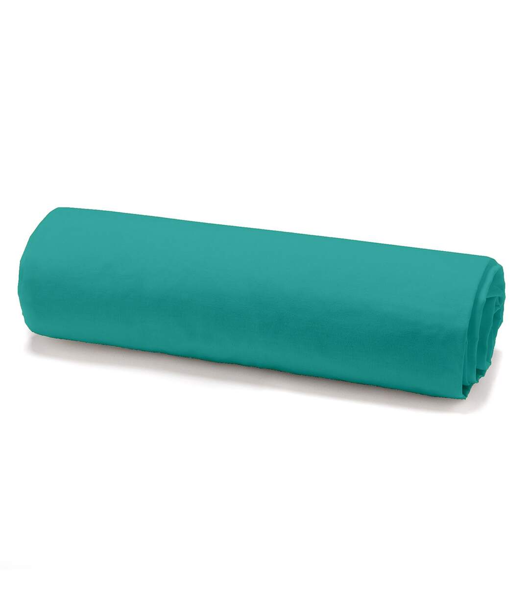 Drap housse Diabolo Menthe - 100% coton 57 fils - 140 x 190 cm - Bleu turquoise