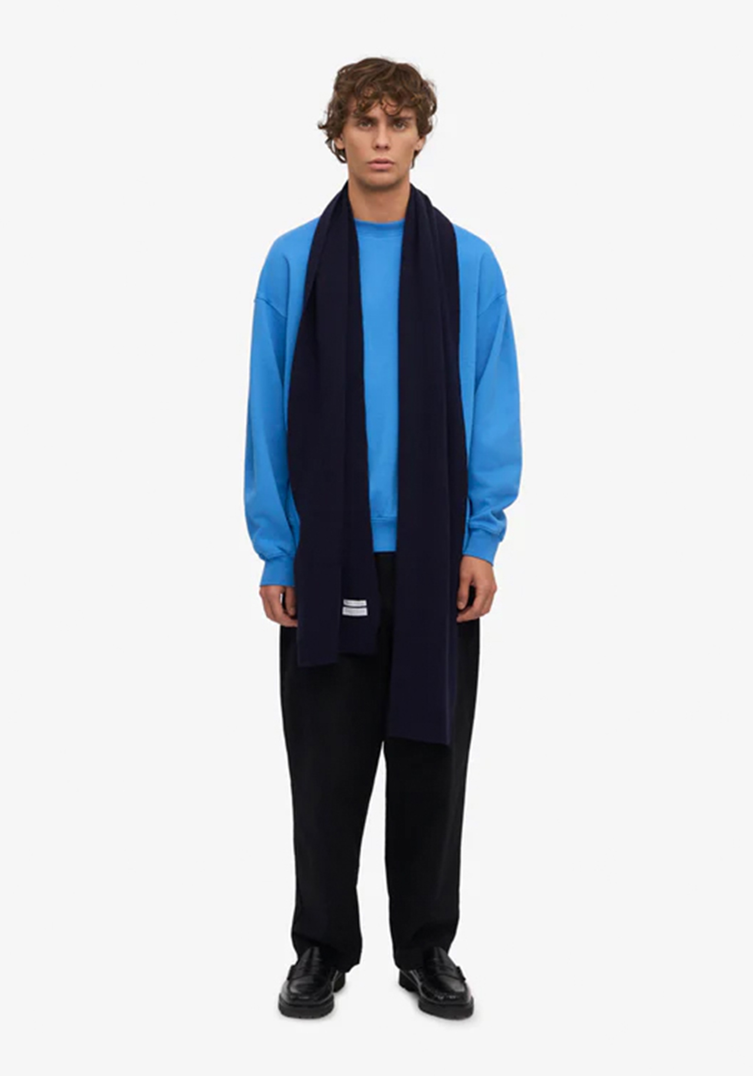 Colorful Standard Merino-Wollschal Navy Blue