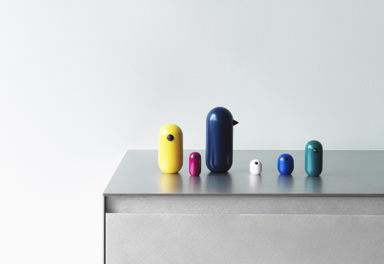 Normann Copenhagen Little Bird decoratie 7cm eiken