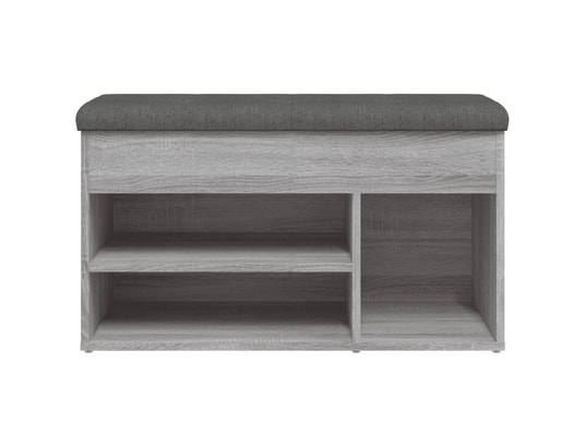 VIDAXL - Banc à chaussures sonoma gris 82x32x45,5 cm bois d'ingénieri...