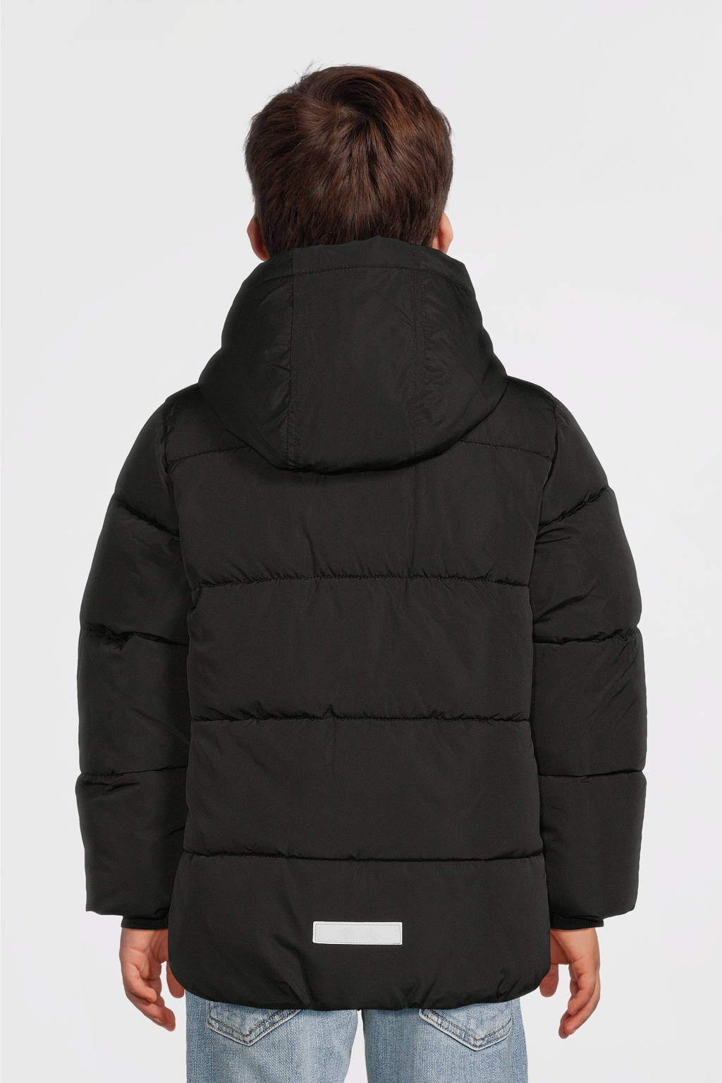 NAME IT gewatteerde winterjas NKMMEMO zwart