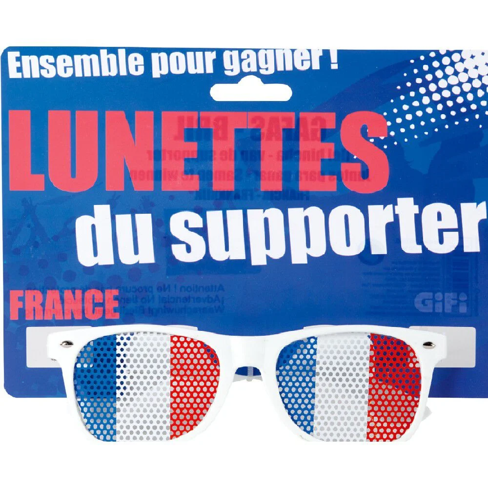 Lunettes perforées supporter France