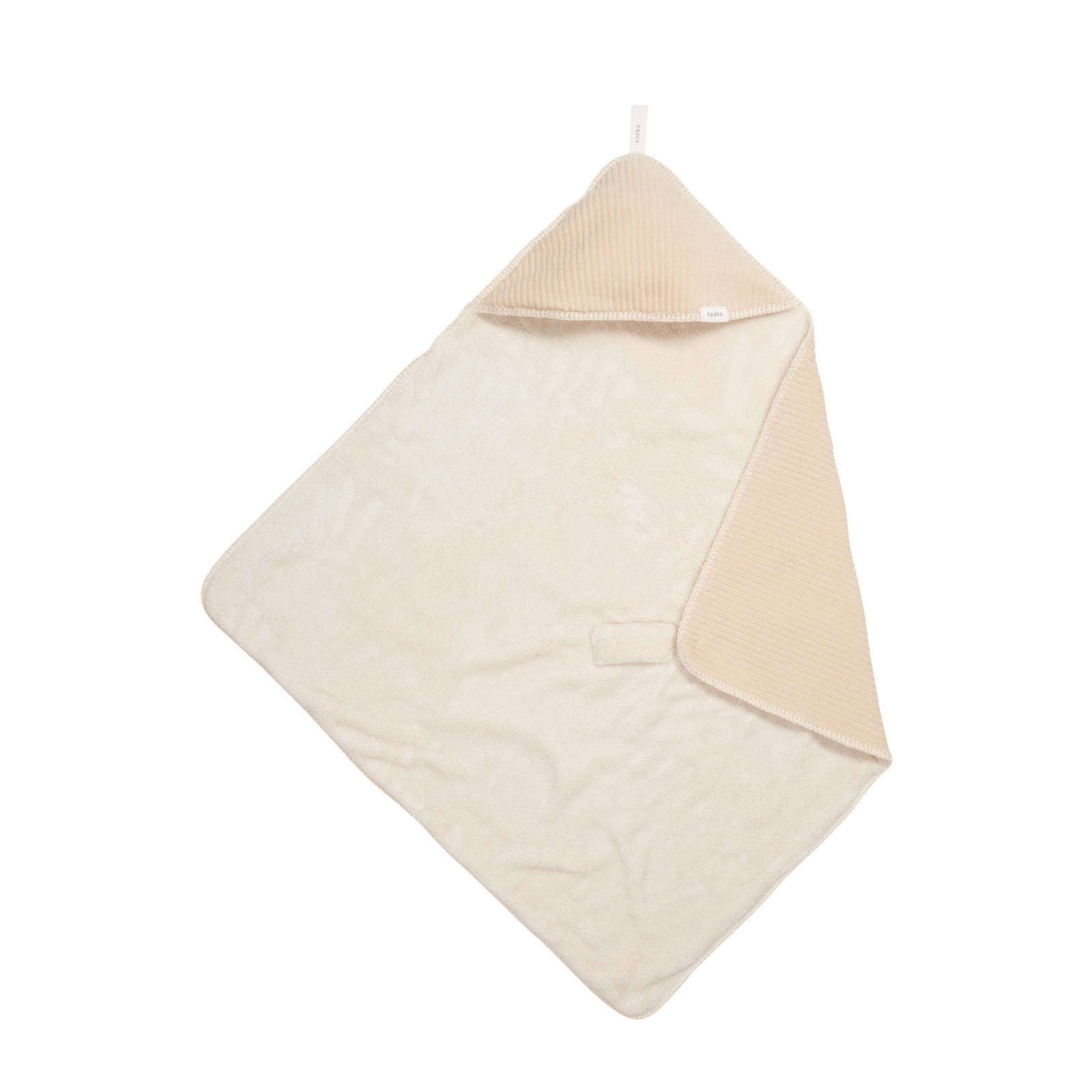 Koeka omslagdoek Vik  met teddy sand