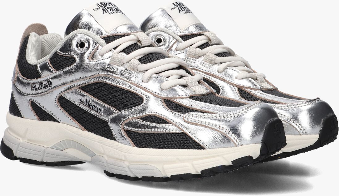zilveren mercer amsterdam lage sneakers the re-run pineapple 2.0