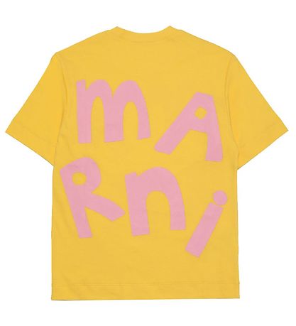 Marni T-Shirt - Gelb m. Rosa