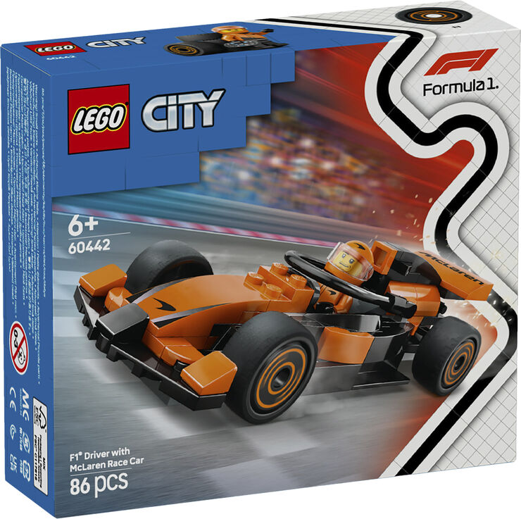 Lego F1-kører med McLaren-racerbil 60442