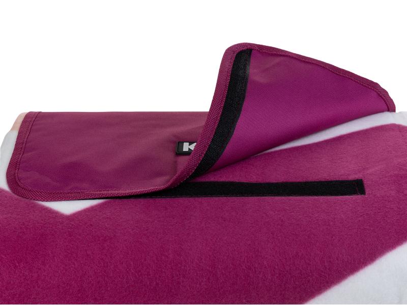 KOOR Picknickdecke Monte-Magenta 200 x 200 cm Modische Picknick-Decke in sommerlichen Trendfarben