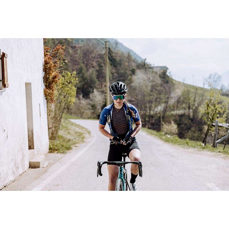 Q36.5 G1 Tarocco Fietsshirt Korte Mouwen Blauw/Multi Dames