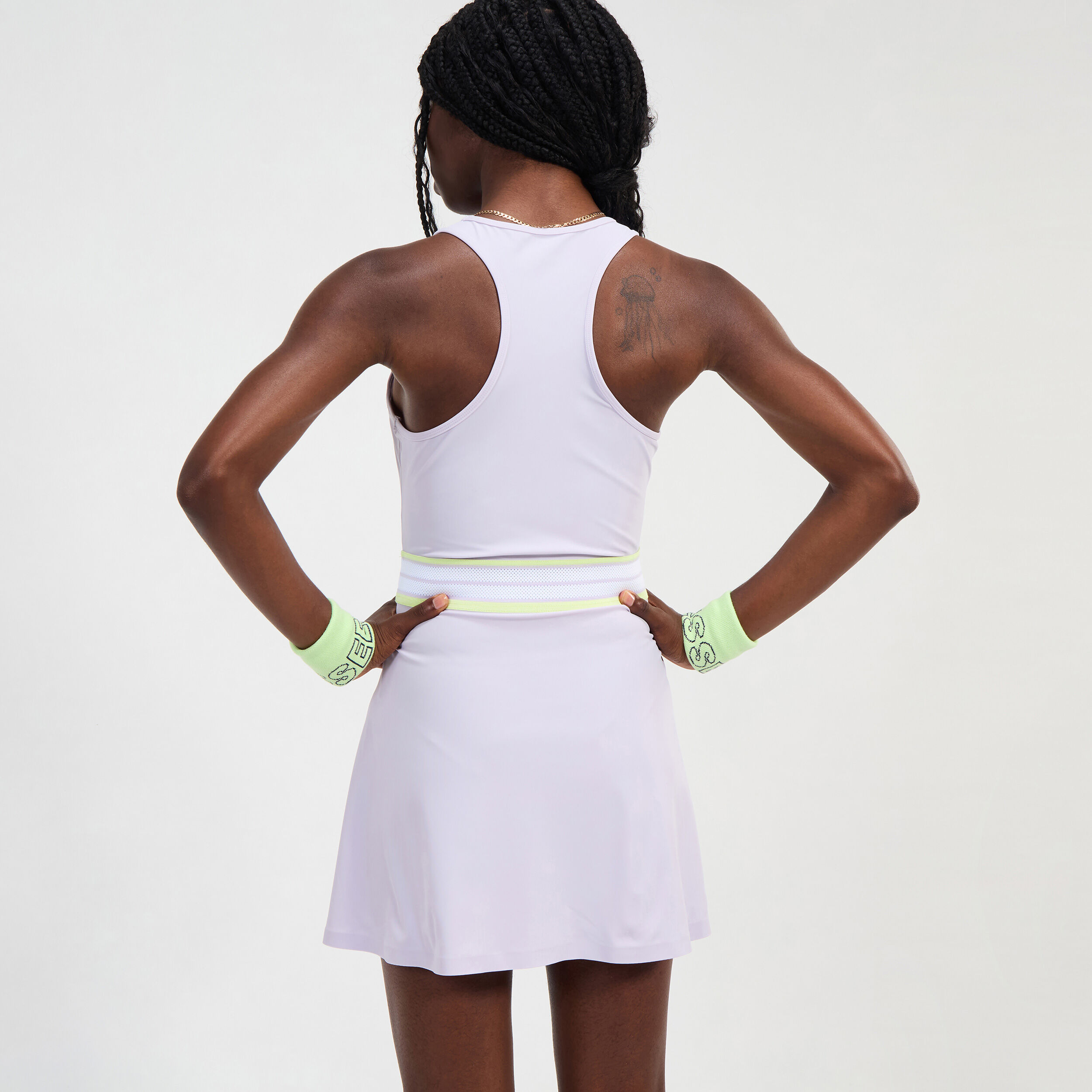 Ellesse Fitzroy Robe Femmes - Lilas , Blanc