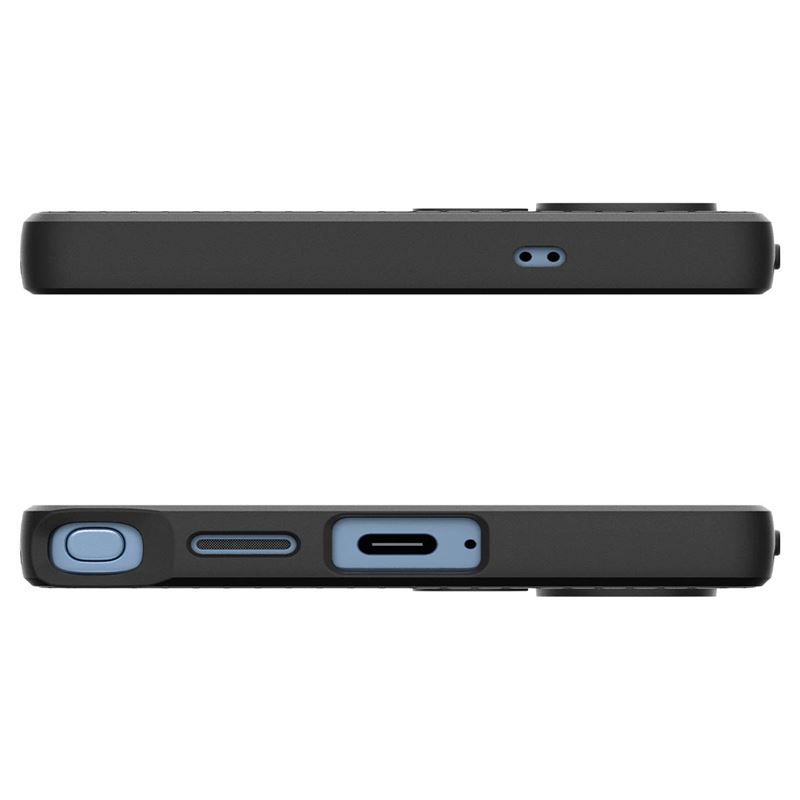 Samsung Galaxy S25 Ultra Liquid Air Case Gummi Hülle (ACS08953) - Schwarz (Matt)