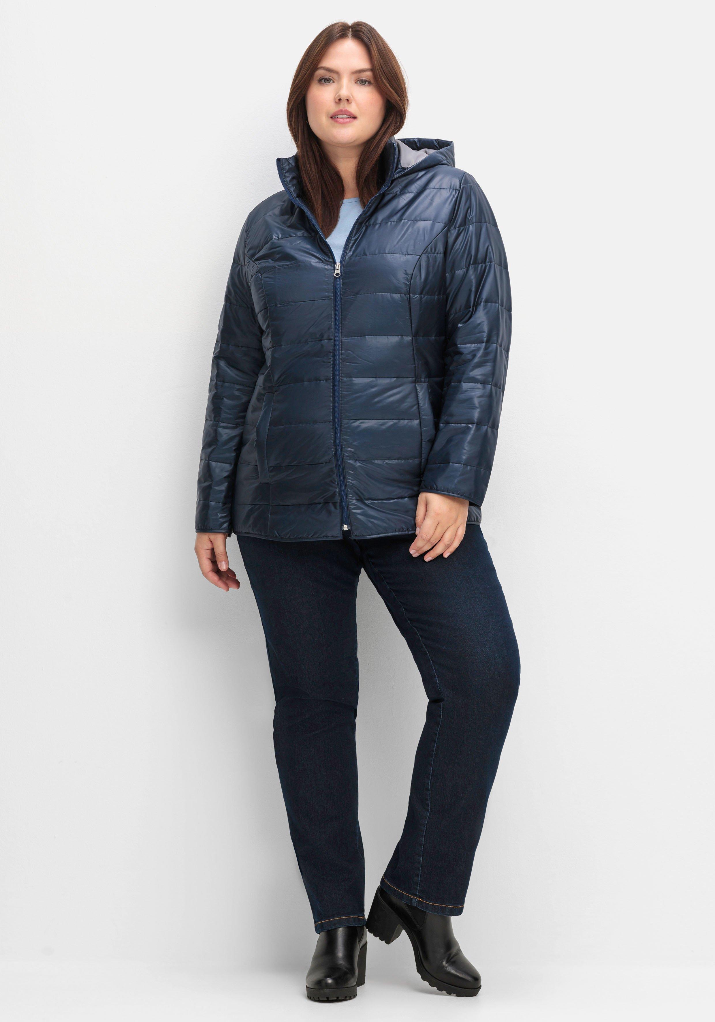 Leicht wattierte Steppjacke mit Kapuze