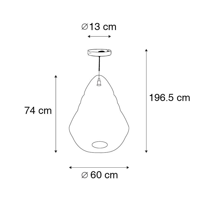 Oosterse hanglamp goud 60cm - Nidum