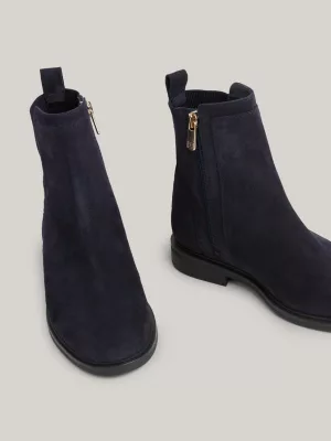 Botas de cano curto Essential Suede Flag Plade