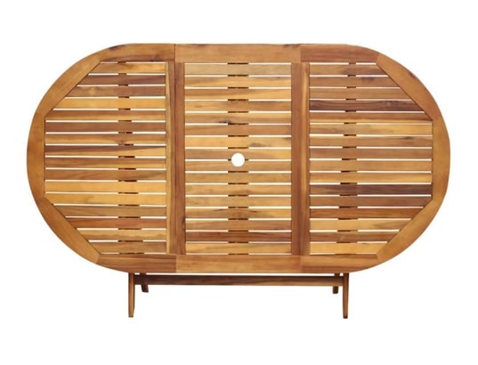 LES TENDANCES - Ensemble table et chaises de jardin-beige-8 places-124364