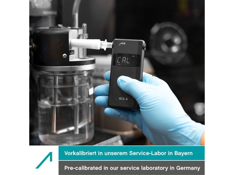 ACE Alkoholtester A Präzises und benutzerfreundliches Atemtestgerät Maximale Abweichung von 7.5%