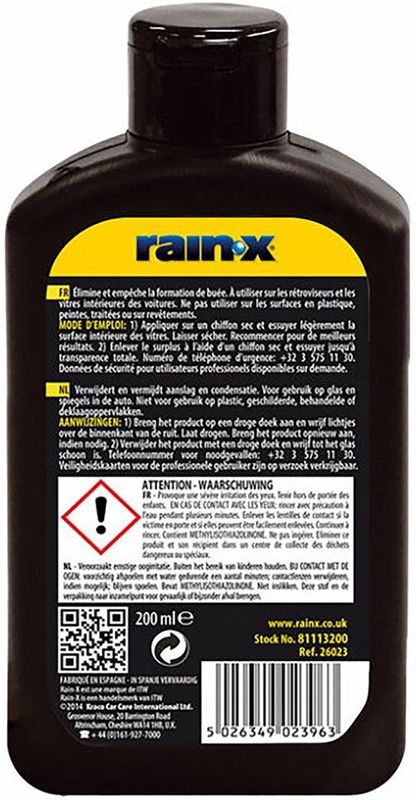 Rain-X Anti-Condens - Glasbeschermer - 200ml - Voorkomt Beslagen Ruiten