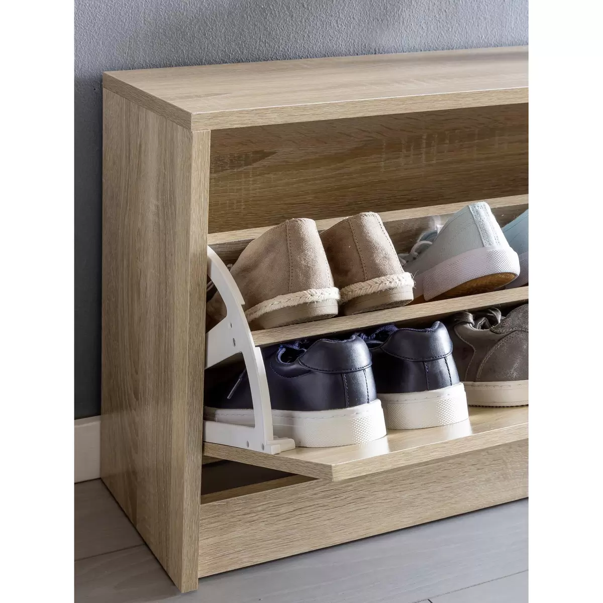 Schuhschrank Algeciras grau,Sonoma Eiche
