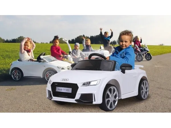 Jamara Audi TT RS, 3 År, 4 hjul, Hvid, Batterier påkrævet