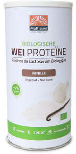 Mattisson HealthStyle Biologische Wei Proteïne Vanille 450GR
