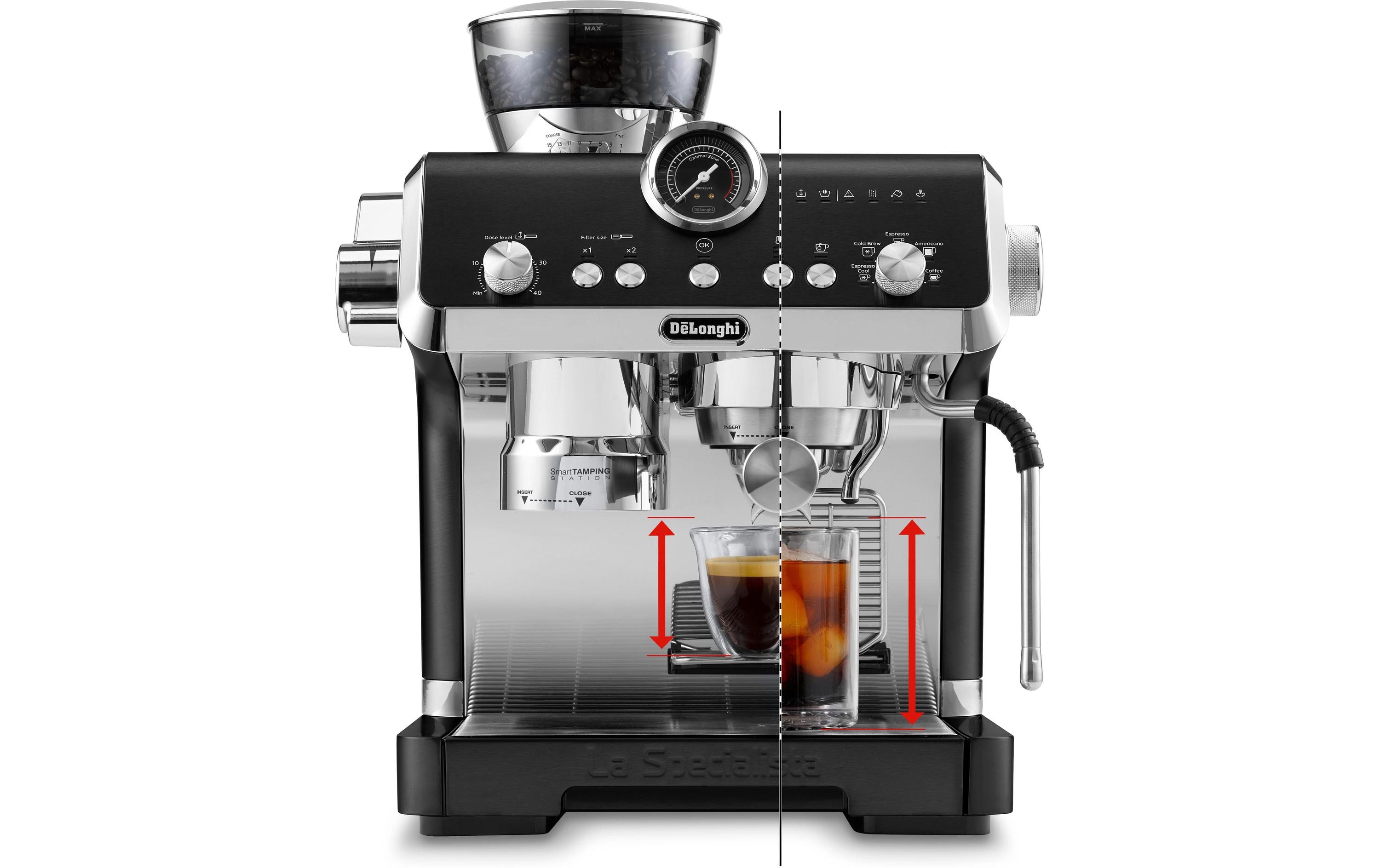 Siebträgermaschine La Specialista Opera Schwarz<br>Elegante Kaffeemaschine mit Siebträger