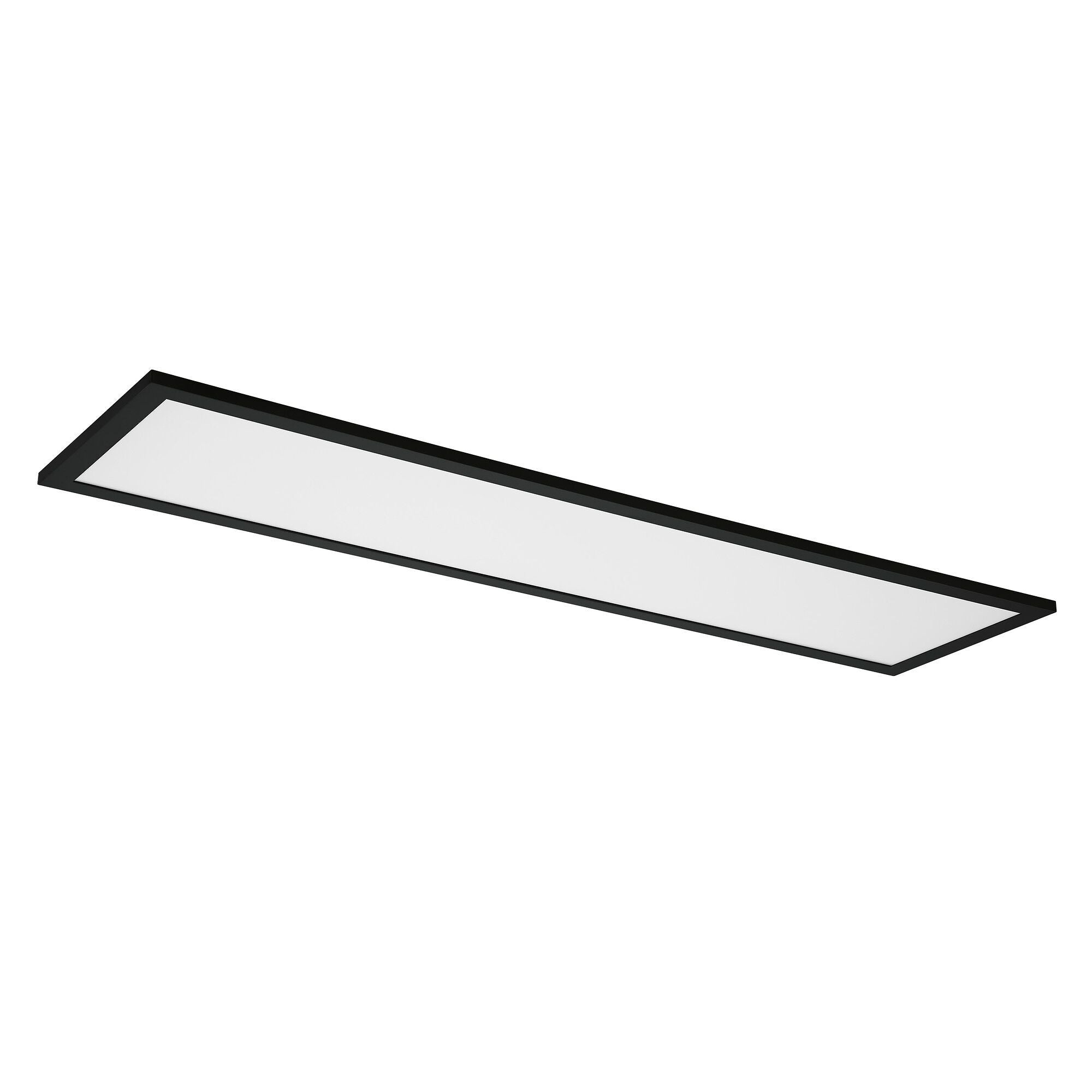 LE_SMART  BACKLITE Wand- / Deckenleuchte - Schwarz / B: 25.0 cm x T: 100.0 cm x H: 5.6 cm