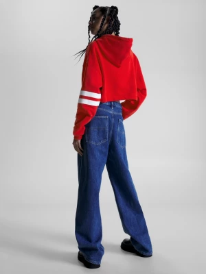 Moletom cropped estilo Letterman
