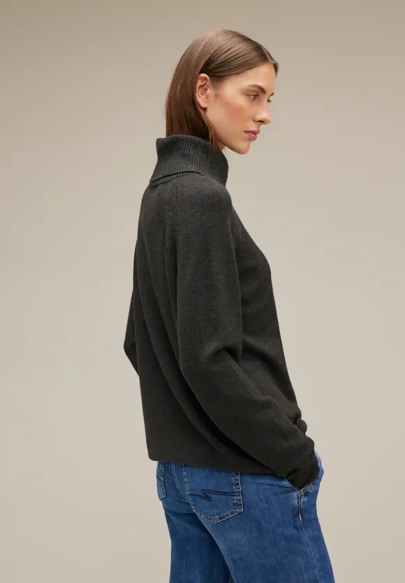 Pullover mit Rollkragen - anthracite melange