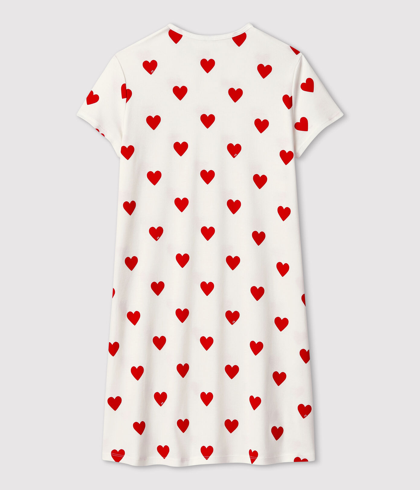Chemise de nuit cœur fille en coton