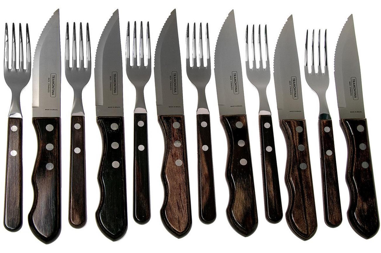 Tramontina Churrasco Jumbo 12-delige steakbestekset, 29899-239