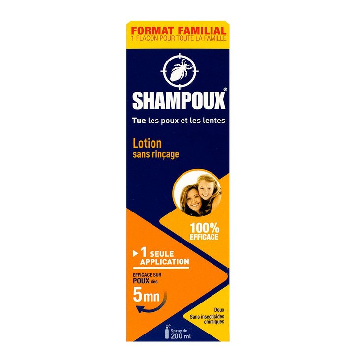 Shampoux lotion sans rinçage 200ml