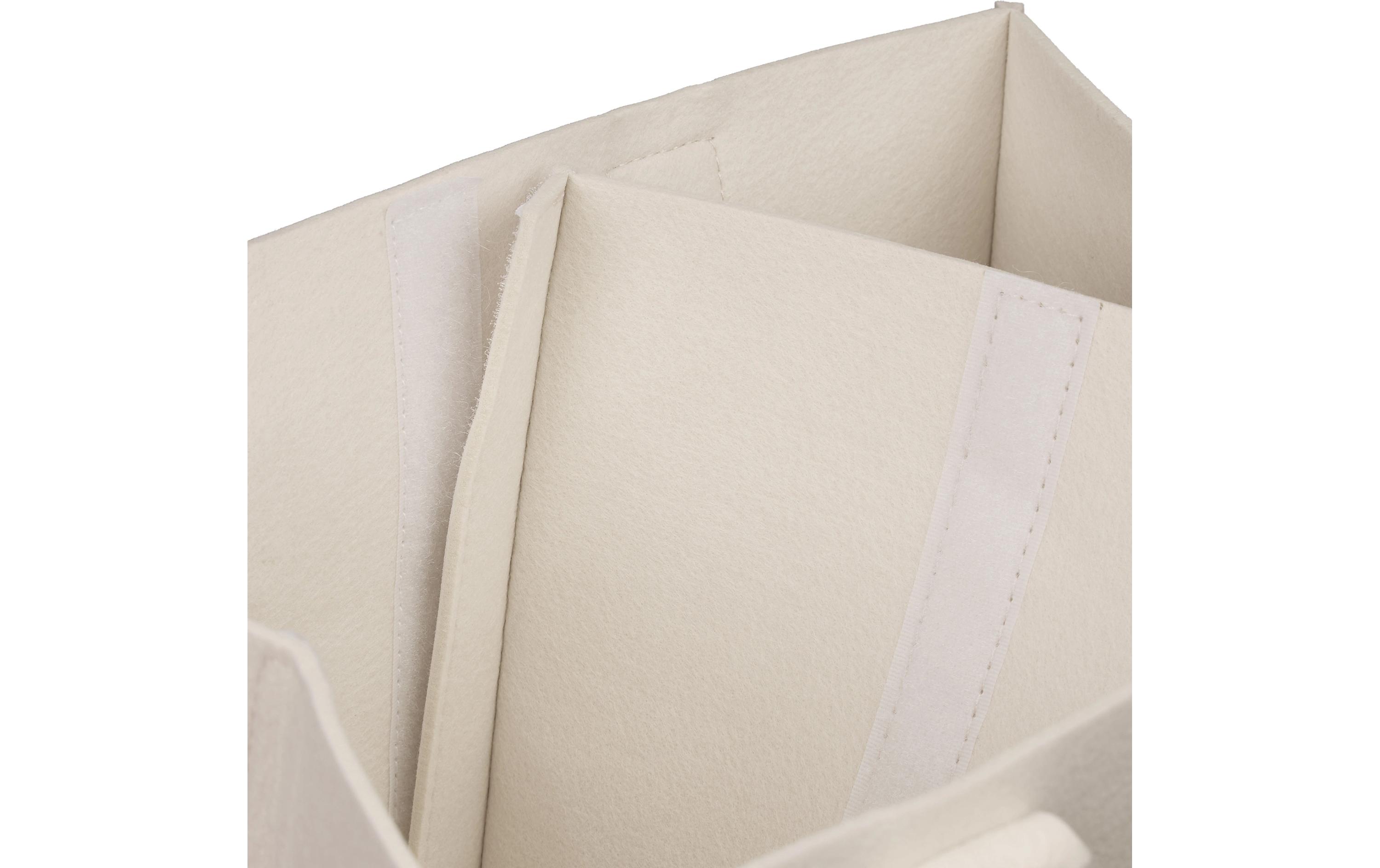 Pflegekörbchen Windel Caddy Filz BeigeMultifunktionaler Organizer für Kindersachen